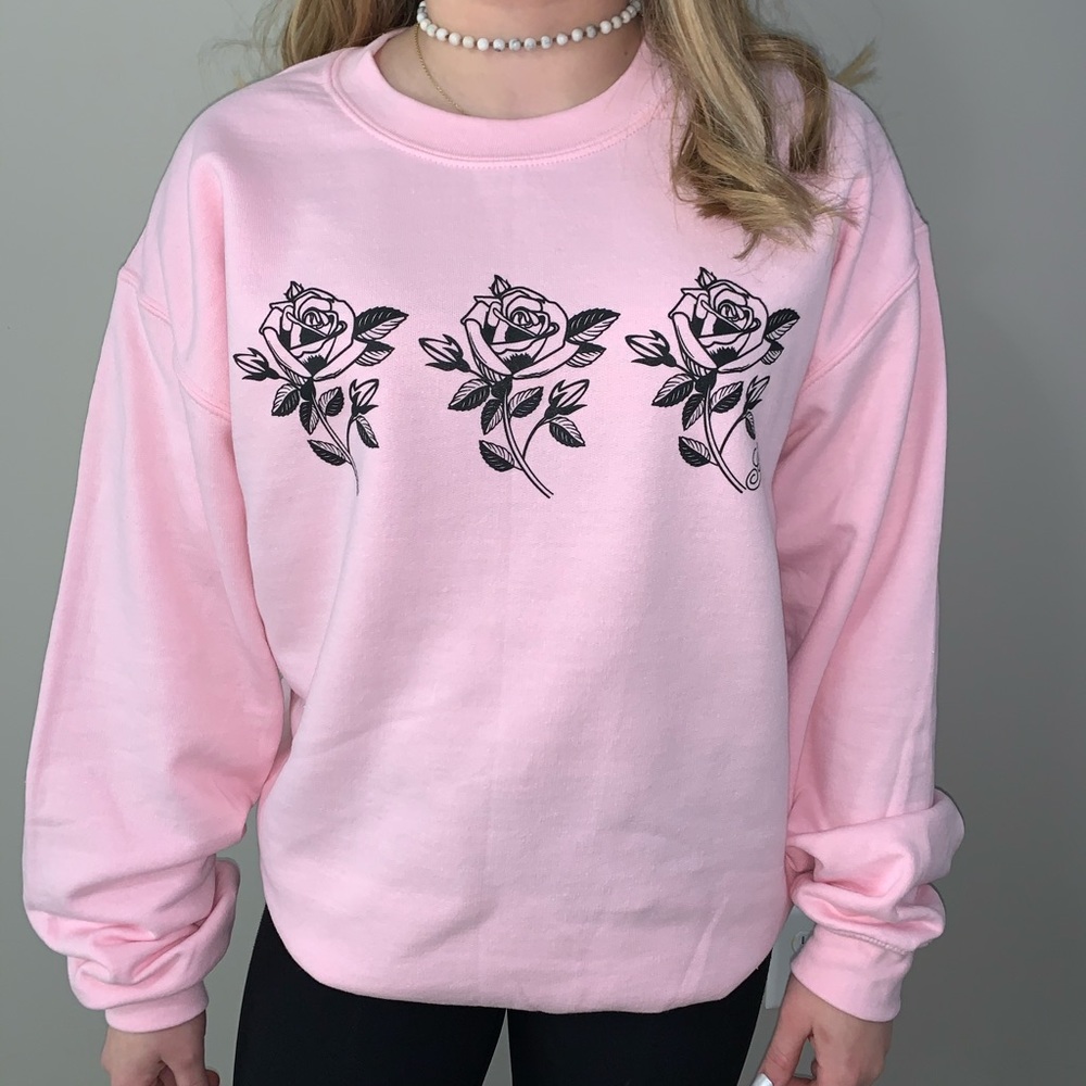 Pink Rose Crewneck